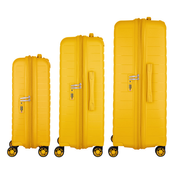 Фото - Валіза 2E Aero 3 шт. (L+M+S) бурштиново-жовтий (2E-SPP-AERO-SET3-AY)