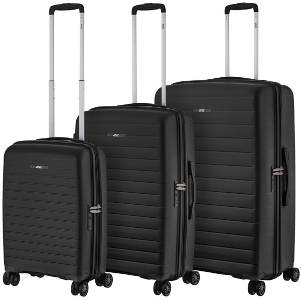 Фото - Валіза 2E Aero 3 шт. (L+M+S) Black Фото - Валіза 2E Aero 3 шт. (L+M+S) Black