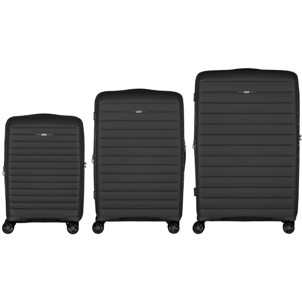 Фото - Валіза 2E Aero 3 шт. (L+M+S) Black