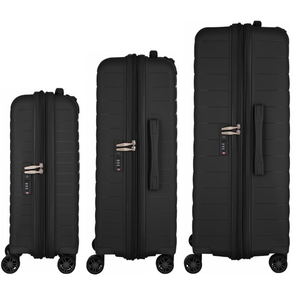 Фото - Валіза 2E Aero 3 шт. (L+M+S) Black