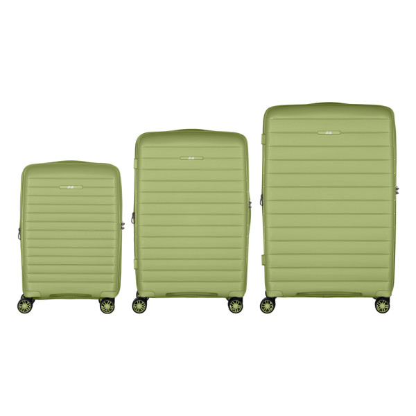 Фото - Валіза 2E Aero 3 шт. (L+M+S) оливково-зелений (2E-SPP-AERO-SET3-MG)
