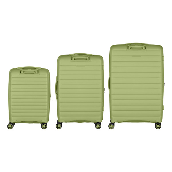 Фото - Валіза 2E Aero 3 шт. (L+M+S) оливково-зелений (2E-SPP-AERO-SET3-MG)