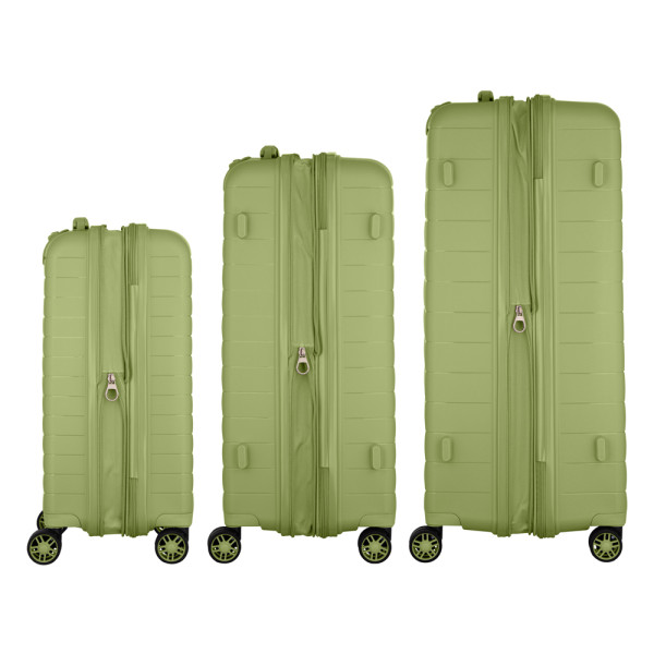 Фото - Валіза 2E Aero 3 шт. (L+M+S) оливково-зелений (2E-SPP-AERO-SET3-MG)