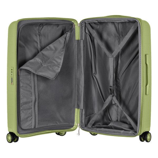 Фото - Валіза 2E Aero 3 шт. (L+M+S) оливково-зелений (2E-SPP-AERO-SET3-MG)