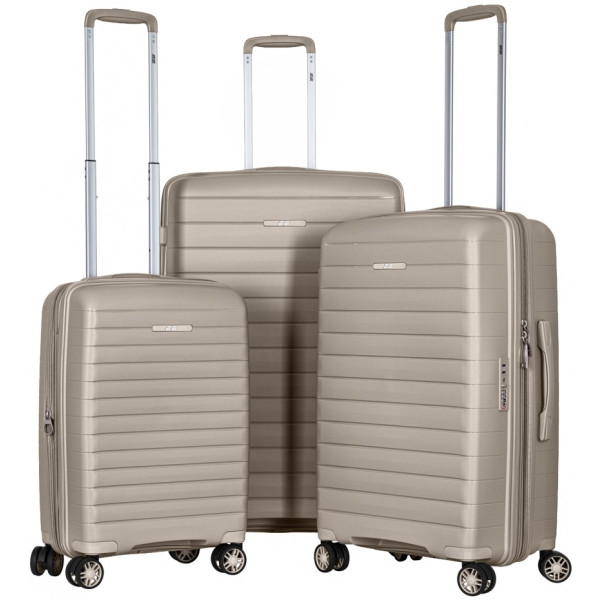 Фото - Валіза 2E Aero 3 шт. (L+M+S) Grey-Brown