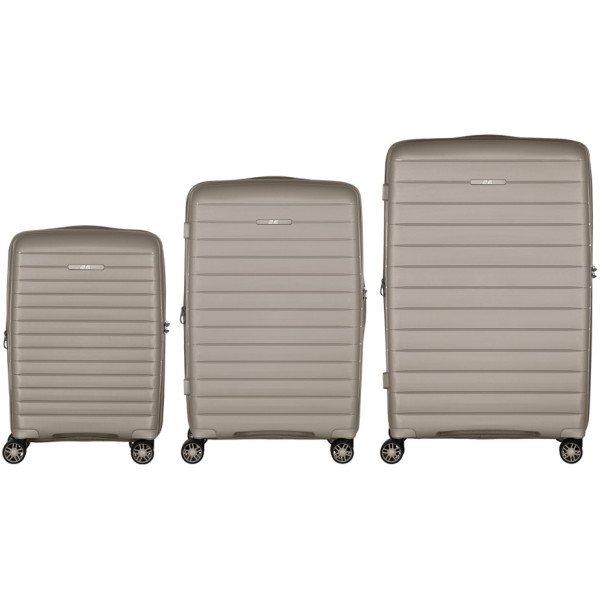 Фото - Валіза 2E Aero 3 шт. (L+M+S) Grey-Brown