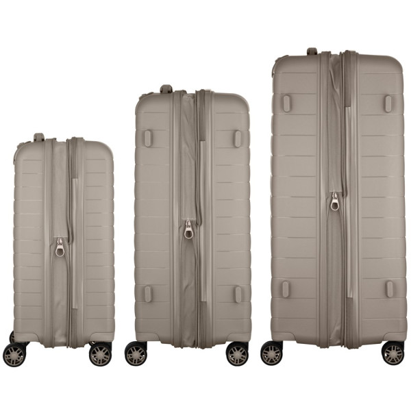 Фото - Валіза 2E Aero 3 шт. (L+M+S) Grey-Brown