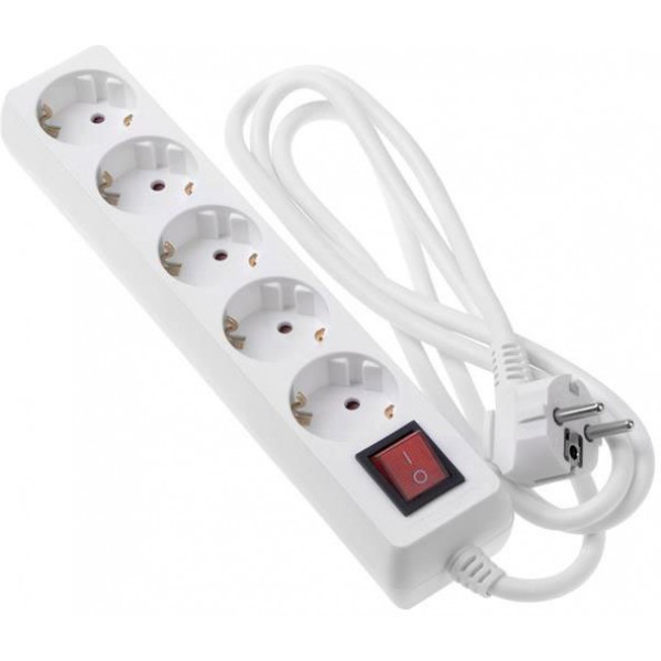 Фото - Мережевий фільтр 2E 5 розеток 5 м White (2E-U05ES15M5)