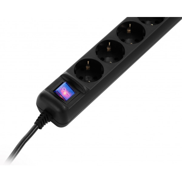 Фото - Мережевий фільтр 2E 2E-U05ESM3BK Black