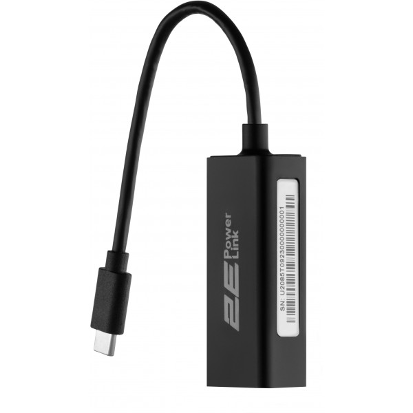 Фото - Перехідник USB Type-C - RJ-45 2E PowerLink U2085T (2E-U2085T)