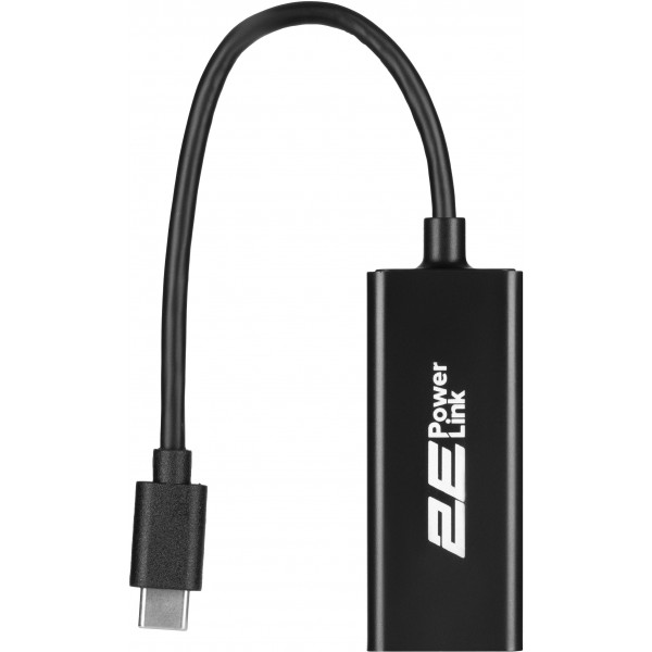 Фото - Перехідник USB Type-C - RJ-45 2E PowerLink U2085T (2E-U2085T)