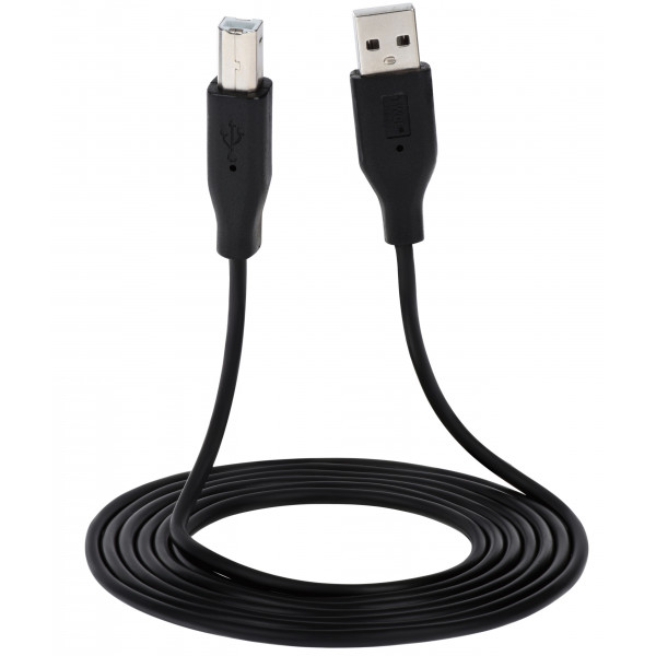 Фото - Кабель USB type A - USB type B 2E USB 2.0 AM/BM DSTP 3m Black (2E-W-3169m3)