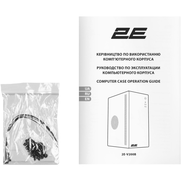 Фото - Корпус 2E Credo V200B без БЖ Black (2E-V200B)