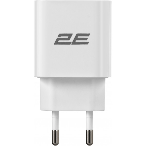 Фото - Мережевий зарядний пристрій 2E 30W USB-C PD White (2E-WC1USBC30W-W)