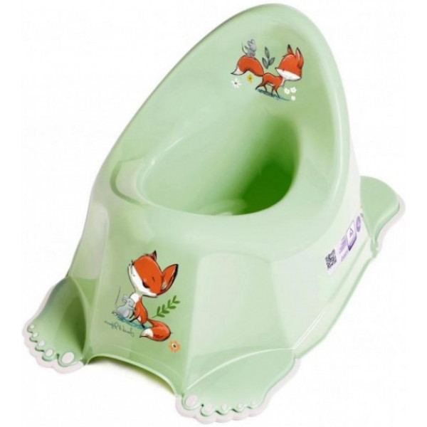 Фото - Горщик дитячий Tega Baby Лісова казка з антиковзаючою гумою Салатовий (FF-001-112)