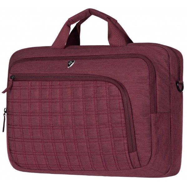 Фото - Сумка для ноутбуку 2E 2E-CBN9198BG CrossSquares 16'' Burgundy Фото - Сумка для ноутбуку 2E 2E-CBN9198BG CrossSquares 16'' Burgundy