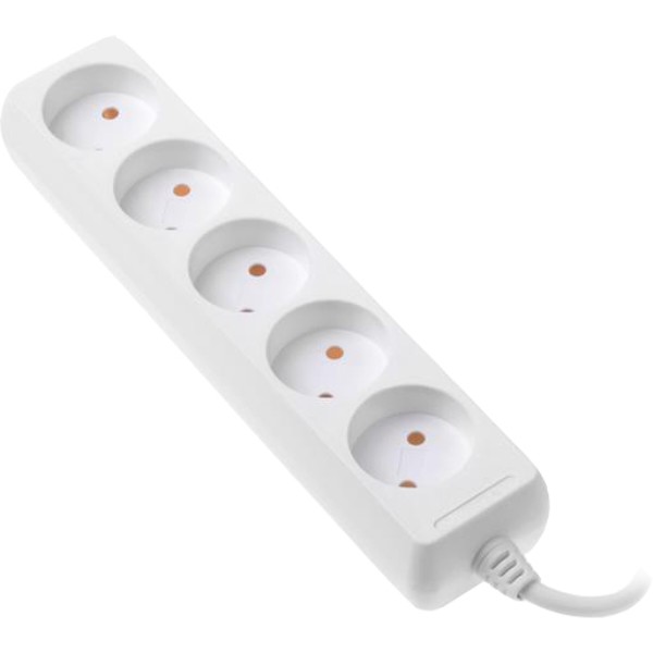 Фото - Подовжувач 220В 2E 5 розетки 3m White (2E-U05M3)