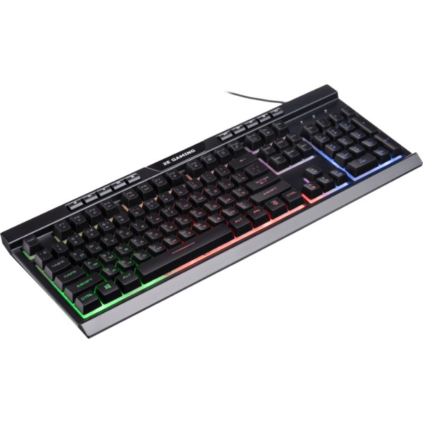 Фото - Клавіатура дротова ігрова 2E KG300 LED USB Black Ukr (2E-KG300UB)