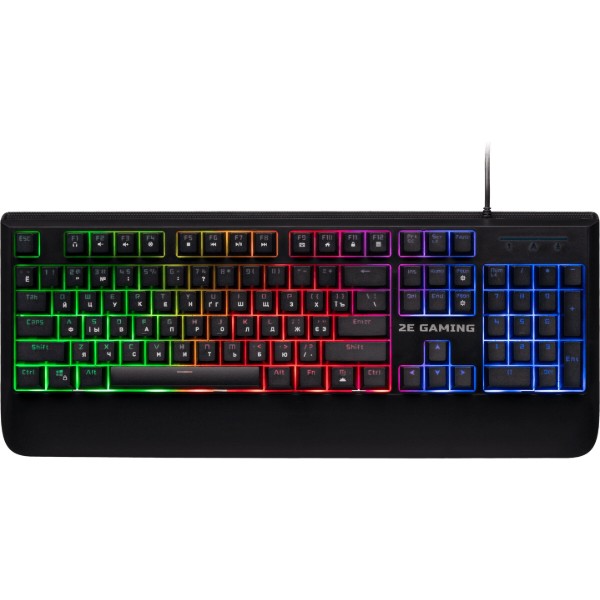 Фото - Клавиатура проводная игровая 2E KG325 LED USB Black Ukr (2E-KG325UB) Фото - Клавиатура проводная игровая 2E KG325 LED USB Black Ukr (2E-KG325UB)