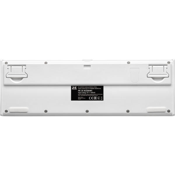 Фото - Клавіатура дротова ігрова 2E KG350 RGB 68key USB White Ukr (2E-KG350UWT)