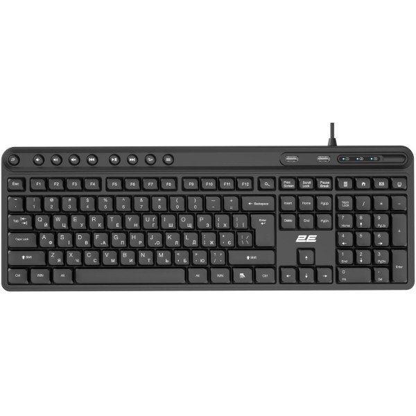 Фото - Клавіатура дротова 2E KS1100 (2E-KS1100UB_UA) Black