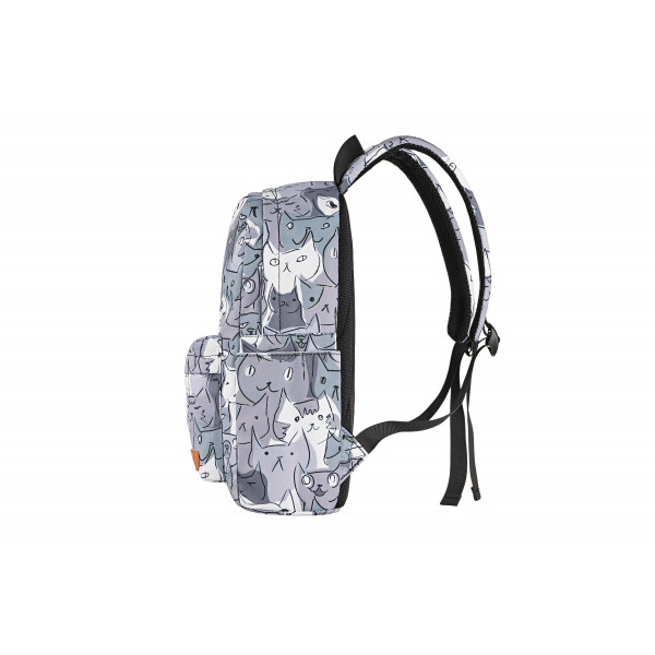 Фото - Рюкзак для ноутбуку 2E TeensPack 13'' Cats Grey (2E-BPT6114GC)