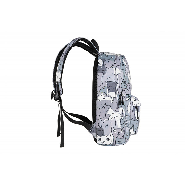 Фото - Рюкзак для ноутбуку 2E TeensPack 13'' Cats Grey (2E-BPT6114GC)