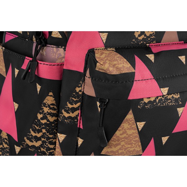 Фото - Рюкзак для ноутбуку 2E TeensPack 13'' Triangles (2E-BPT6114BK) Black