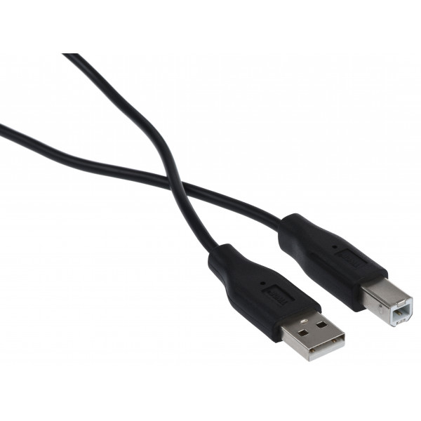 Фото - Кабель USB type A - USB type B 2E USB 2.0 AM/BM DSTP 3m Black (2E-W-3169m3)