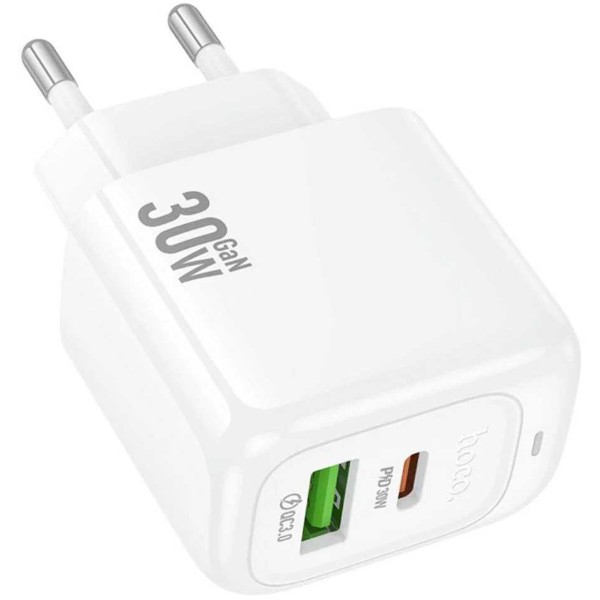 Фото - Мережевий зарядний пристрій HOCO CS55A Surplus PD30W+QC3.0 charger White (6942007631549) Фото - Мережевий зарядний пристрій HOCO CS55A Surplus PD30W+QC3.0 charger White (6942007631549)