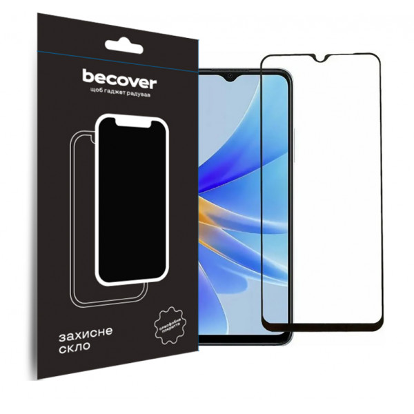 Фото - Захисне скло для смартфону BeCover Oppo A17/A17k 4G Black (709774)