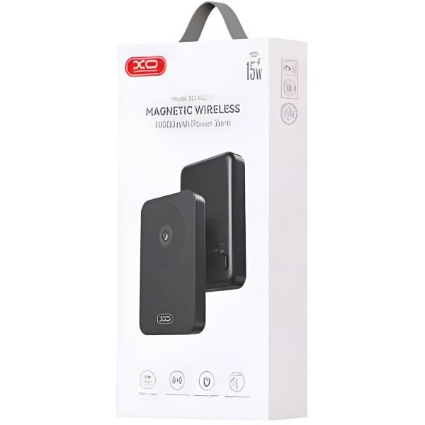 Фото - Батарея мобильная XO PR231 Magnetic MagSafe 15W + PD20W 10000 mAh Black