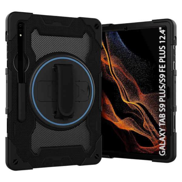 Фото - Уцінка - Чохол для планшета BeCover Horizontal handle for Samsung Galaxy Tab S9 Plus (SM-X810/SM-X816)/S9 FE Plus (SM-X610/SM-X616) 12.4"' Black (712917)