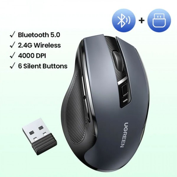 Фото - Миша бездротова UGREEN MU006 Gray (90855)