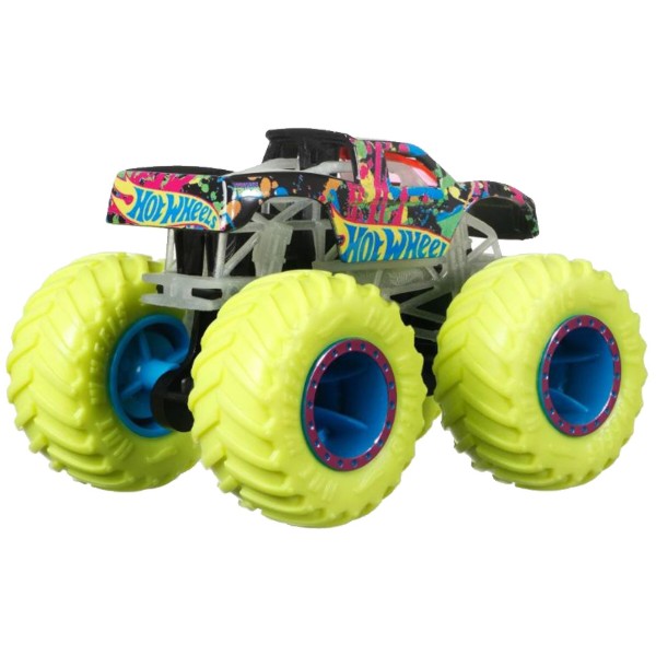 Фото - Уценка - Базовая машинка Hot Wheels Машинка-внедорожник 1:64 серии "Светящиеся в темноте" "Monster Trucks" (в ас.) (HCB50)