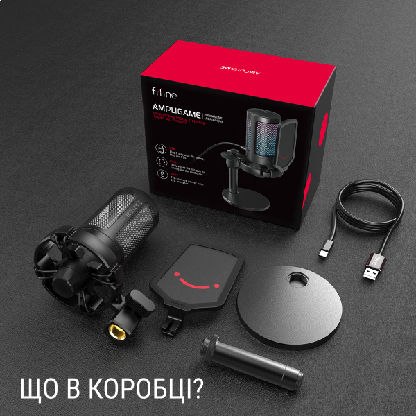 Фото - Микрофон для компьютера проводной Fifine Ampligame A6