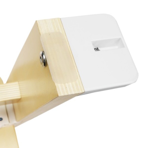 Фото - Стільчик для годування класичний Lionelo Floris White Natural
