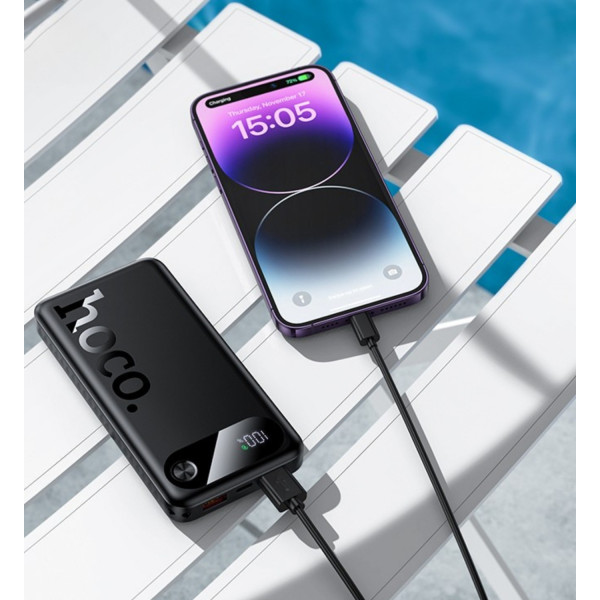 Фото - Батарея мобильная HOCO J154 Victorious PD20W + QC22.5W 10000 mAh Black (714991)