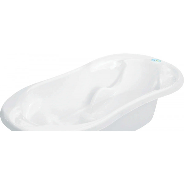 Фото - Детская ванночка Tega Baby Комфорт с термометром 2 в 1 анатомическая Белая (TG-011-103)