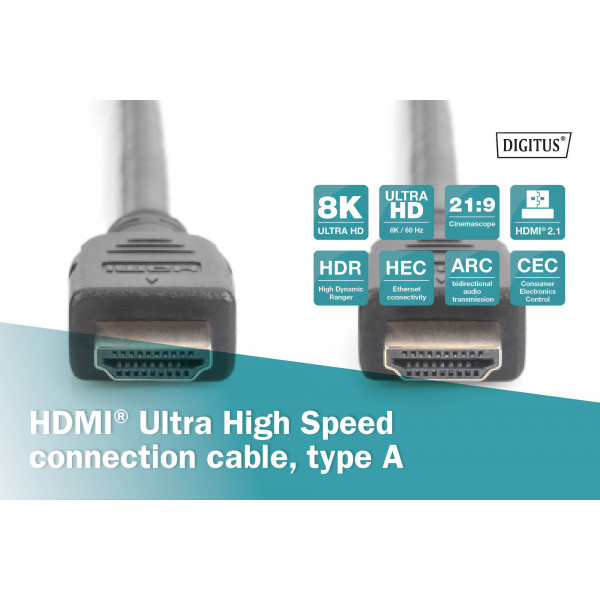 Фото - Кабель HDMI Assmann 2m (AK-330124-020-S)