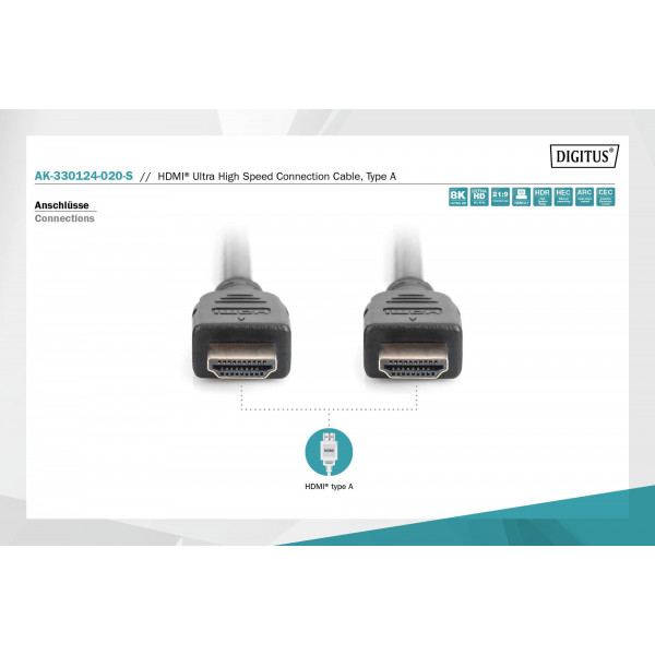Фото - Кабель HDMI Assmann 2m (AK-330124-020-S)