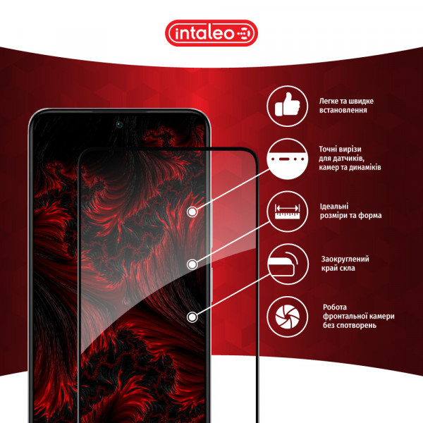 Фото - Захисне скло для смартфону Intaleo Full Glue for Xiaomi Redmi Note 12 Black (1283126549366)