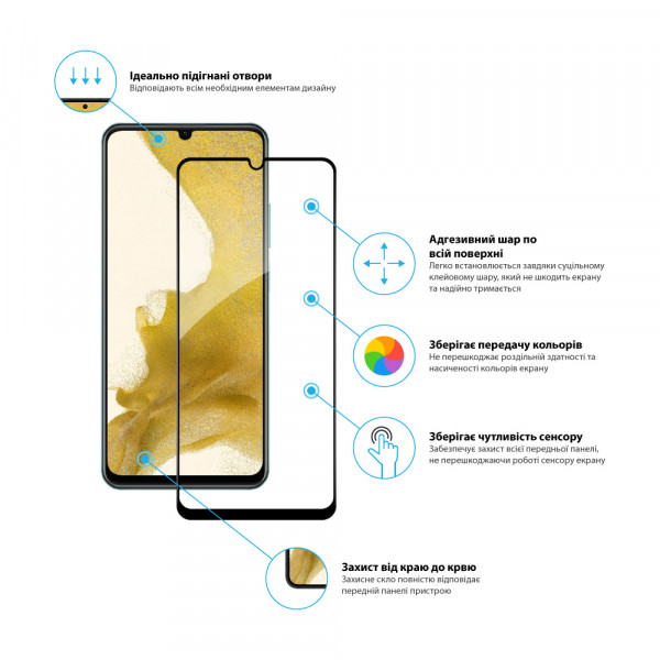 Фото - Захисне скло для смартфону Global Full Glue for RealMe C51 (1283126583124)