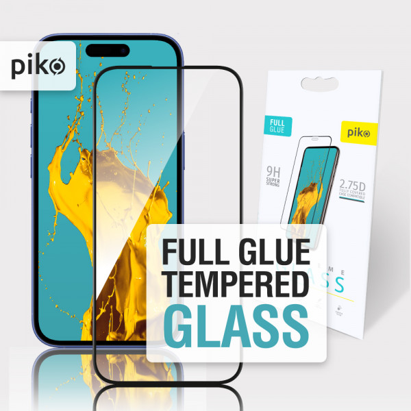 Фото - Защитное стекло для смартфона Piko Full Glue for Apple iPhone 16 Black (1283126593383)