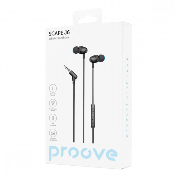 Фото - Навушники вкладиші дротові Proove Scape J6 3.5mm (WESJ60000801)