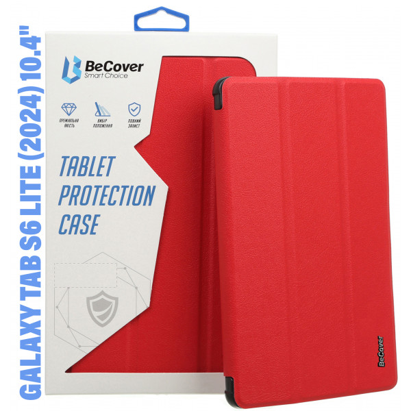 Фото - Чохол для планшета BeCover Smart Case for Samsung Galaxy Tab S6 Lite (2024) 10.4" P620/P625/P627 Red (710817)