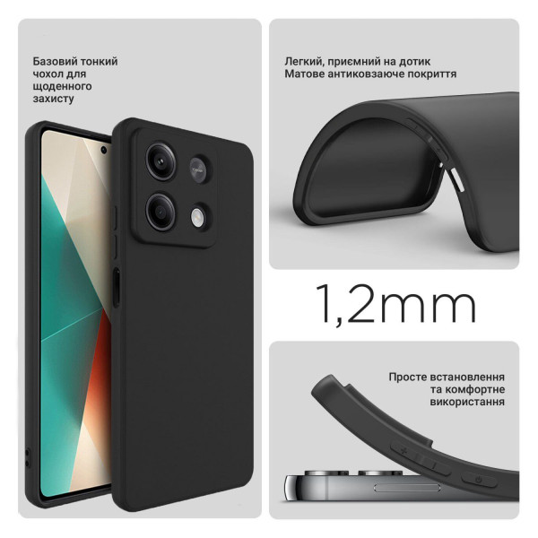 Фото - Чохол для смартфону BeCover for Xiaomi Redmi Note 13 Pro 5G Black (710915)
