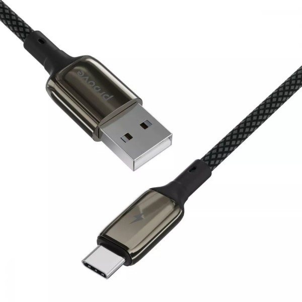 Фото - Кабель синхронизації даних Proove Dense Metal Type-C 2.4A (1m) Black (CCDM20001201)