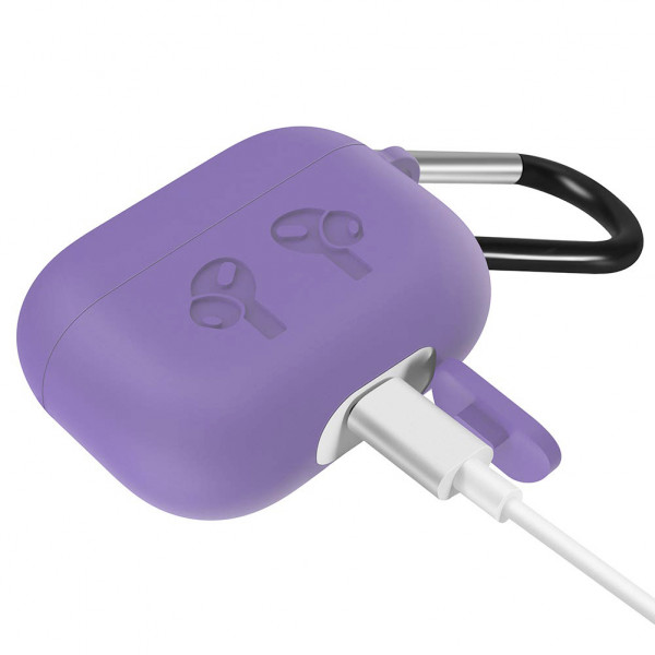 Фото - Чохол для навушників BeCover Silicon Protection for Apple AirPods Pro Light Purple (704499)