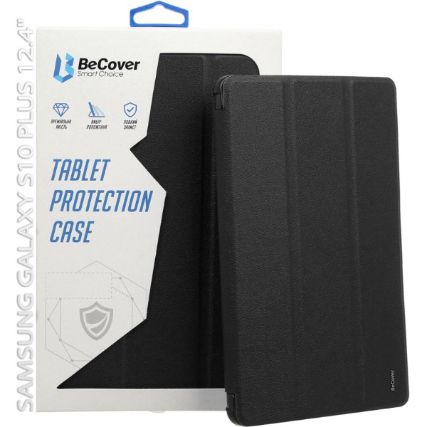 Фото - Чехол для планшета BeCover Smart Case for Samsung Galaxy Tab S10 Plus (SM-X820/SM-X826) 12.4" Black (712232)